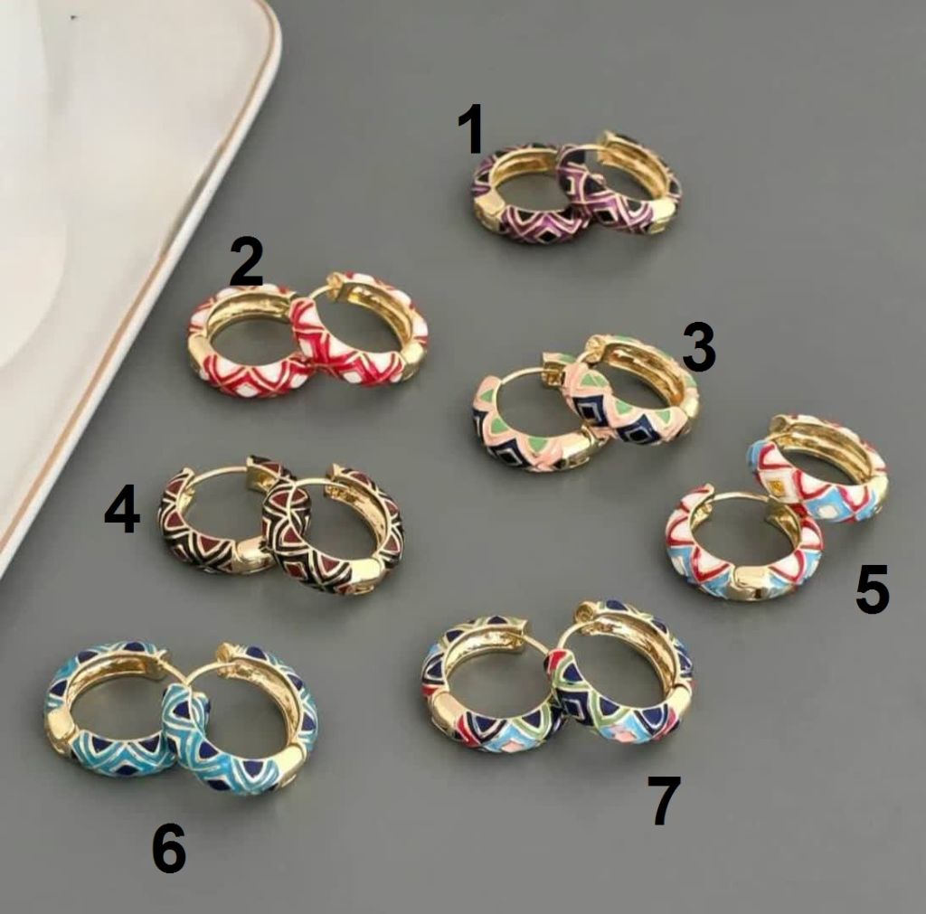 گوشواره میناکاری استیل کد 2276 - خرید آنلاین از گالری آداس